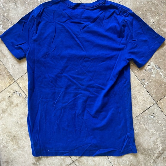 Polo by Ralph Lauren Blue T-Shirt with Yellow Logo boys size large 14/16 - Picture 4 of 7